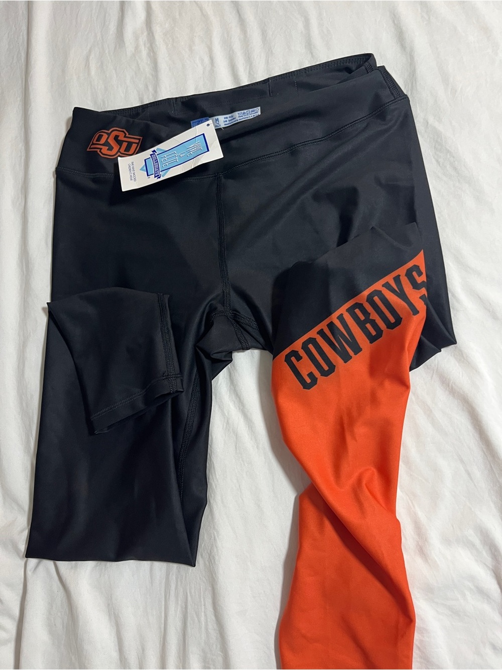 Oklahoma State cowboy legging pants, kids size medium football sportswear fan